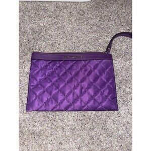 Michael Kors KIERAN XL Quilted Clutch Bag Purple NWOT